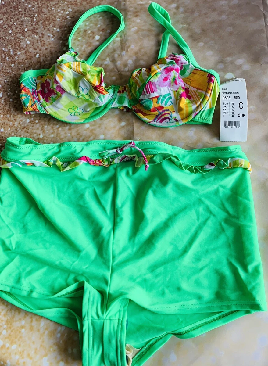 Green bathing shop suit top