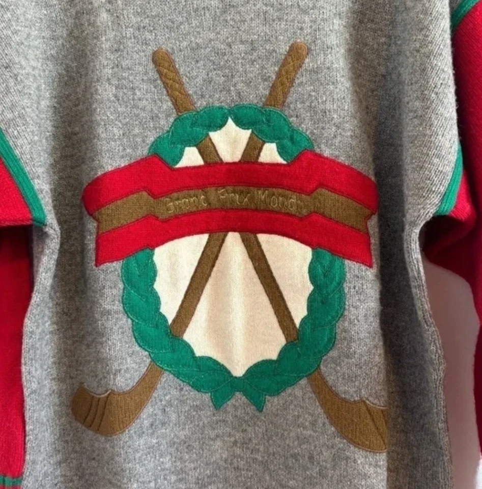 MONDI 复古女式 GRAND PRIX 针织衫 38 码 — 第 2/4 张图片