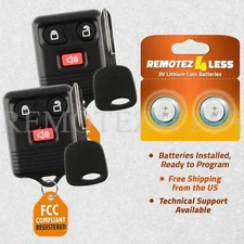 2 for 1998 1999 2000 2001 Ford Ranger Keyless Entry Remote Fob Car Key