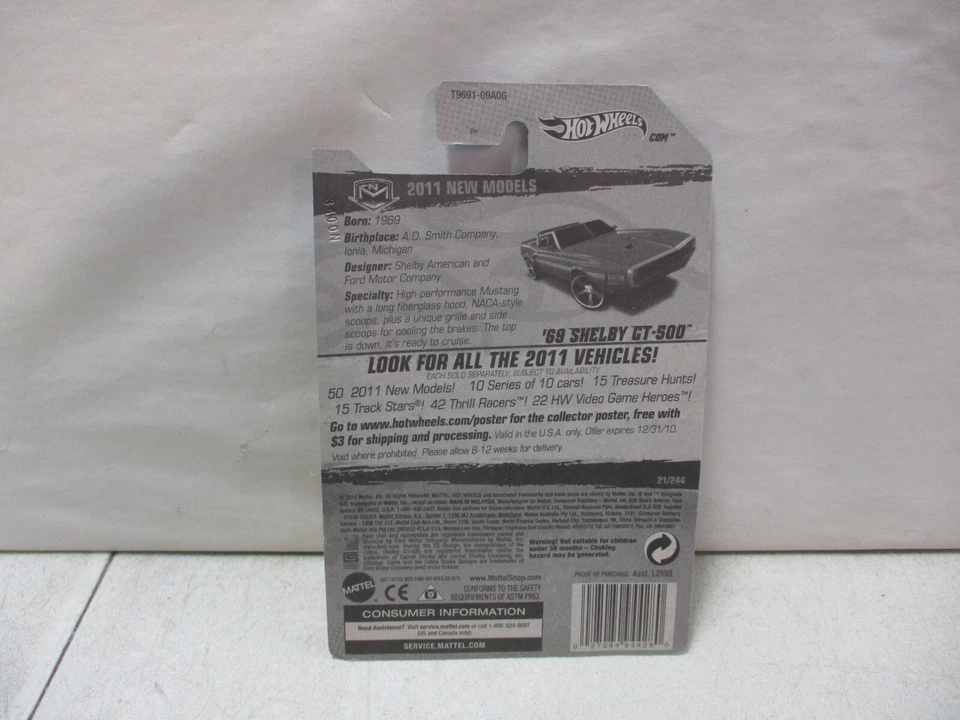 Shelby GT-500 2011 Hot Wheels 1969 nuevos modelos Foto 2 de 2
