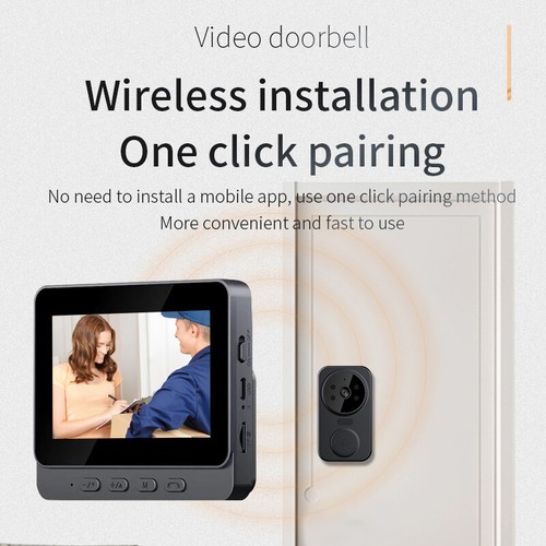 WiFi Wireless Intercom Smart Doorbell Video Security Camera Doorbell Chime - Picture 4 of 7