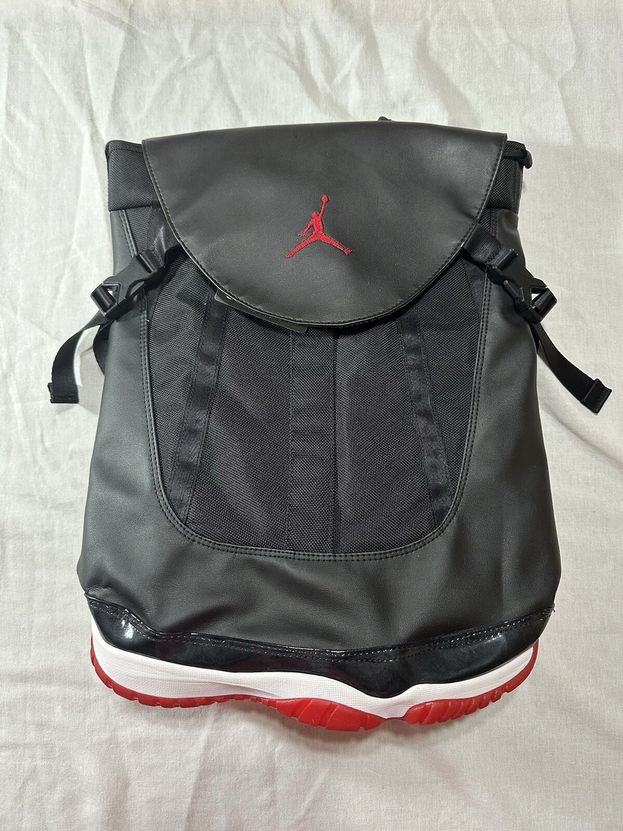 Vintage 2014 Black Jordan II Bred Shoe Backpack | eBay