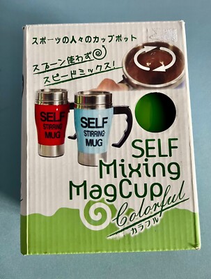 Kaffeebecher To Go Self Stirring  Edelstahl Kunststoff Grün 250 ml OVP