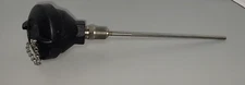 RTD Temperature Sensor Probe 3 Wire 100 Ohm w/Cast Iron Connection Head 9" (B516