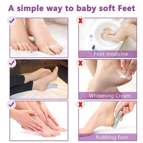 5 Pair Foot Peeling Moisturizing Natural Exfoliating Foot Mask Feet Skin Repair - Picture 7 of 8