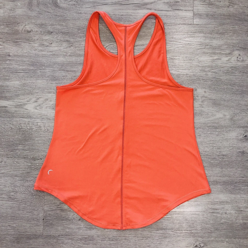 Camiseta sin mangas Zyia Active sin esfuerzo XXL coral naranja malla acento espalda deportiva entrenamiento Foto 3 de 4