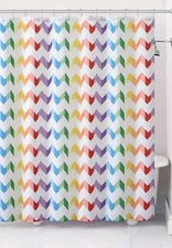 VCNY Home Pride Vivid Rainbow Chevron Fabric Shower Curtain - Standard Size