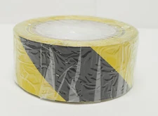 NEW Vinyl Safety Stripe Tape Black/Yellow 2 in x 36 yd  - 6.5 mil - 1 Roll