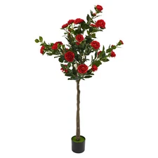 150CM Outdoor Decor Artificial Camellia Tree Flower Plants Artificial Tree