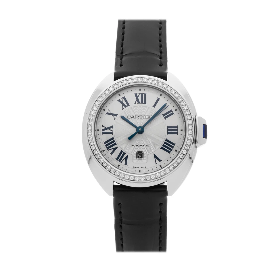 Cartier Cle De Cartier Steel Automatic 31mm Strap Watch Date W4CL0005