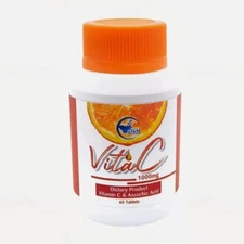 Vita C 1000mg DSM Vitamin Ascorbic Acid Radiant Skin Anti-Aging Acne Scar