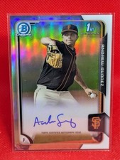 2015 Bowman Draft Chrome Draft Pick Auto Andrew Suarez #BCA-ASU Auto REFRACTOR
