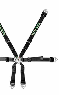 TAKATA RACE SERIES RACING HARNESS 6P SEAT BELT RACE 2x2 BLACK 94005-0