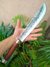 Handmade machete spata Thai E-nep knife 11.3”forged blade, Rosewood handle