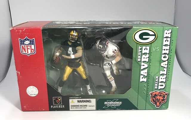 McFarlane NFL Brian Urlacher Chicago Bears VS Brett Favre Green Bay Packers Set for sale online