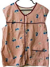 VINTAGE 70S SMOCK APRON UNSIZED POCKETS