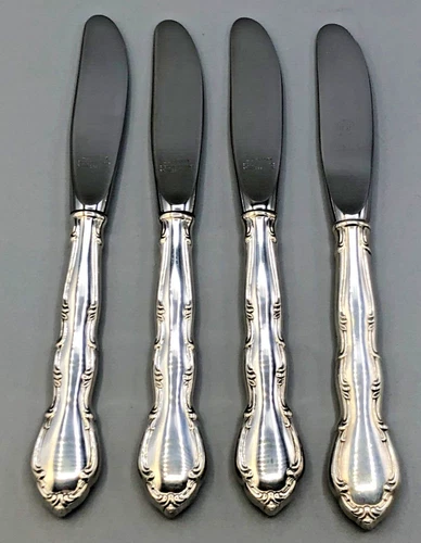 Andante by Gorham Sterling Silver Flatware set of 4 Butter Spreaders 6.5"