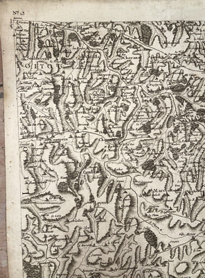 AUBUSSON FRANCE CASSINI 1774 FEUILLE 66 N°13 LARGE ANTIQUE MAP ON LINEN | eBay