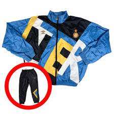 Tuta calcio allenamento INTER MILAN 1991/92 UMBRO L uomo giacca vintage