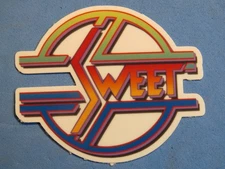 2.5" Music STICKER: SWEET: British Glam Rock Band Formed in the Early 1970s
