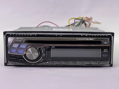 Alpine CDA-9847 Radio Car Stereo CD player MP3 W/ Harness READ UNTESTED WMA SAT