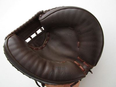Rawlings MJ50 Ray Fosse Catchers Mitt 32'' Professional Model dark brown 70s