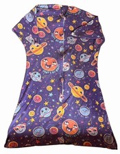Sleeping Baby Zipadee Zip LARGE 12-24 Months Space Planets Purple Sack Blanket