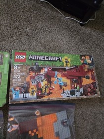 LEGO Minecraft The Iron Golem 21123 and 21154 Incomplete The Blaze Bridge