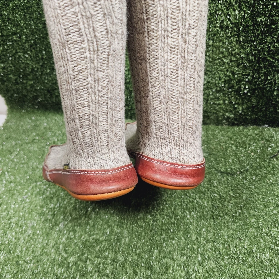 Calcetines deportivos informales cómodos tejidos de lana gris bellota para hombre talla 9-10 Foto 4 de 4