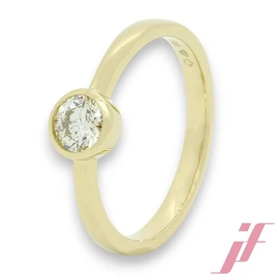 Solitärring 585 Gelbgold ca. 0,50 ct 3,2 g W 56,5 - Bild 1 von 3