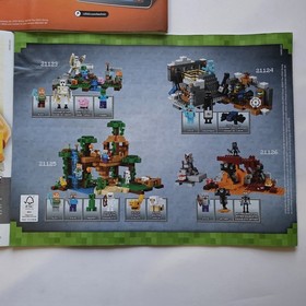 LEGO Minecraft 21125 The Jungle Tree House Toy Set Used Box Manual Separator...