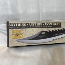 Marine Force Recon Anything Anytime Anywhere Combat Knife - 11in blade  Sawback