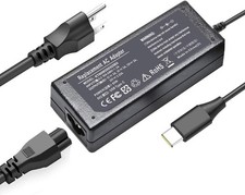 65W USB C Laptop Charger Compatible with HP Lenovo Dell Acer Asus Samsung Google