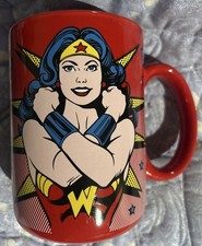 Wonder Woman Coffee Mug "STRONGEST WOMAN ALIVE" Coffee ,Hot Chocolate Coffee Bar