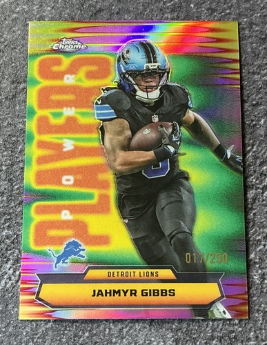 2025 Topps Chrome - Power Players Jahmyr Gibbs #PP-12 Pink Refractor /250