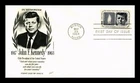 Dr Jim Stamps JOHN F KENNEDY 1964 FIRST DAY OF ISSUE COVER FLEETWOOD CACHET