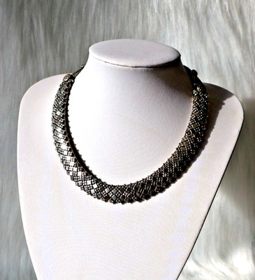 Massives SILBER Collier 106g   Handarbeit Ethno Statement Kette | KS26/140