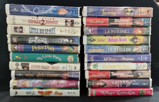 Lot of 45 Classic Kids & Family VHS! Disney, Scooby-Doo, Barbie, Transformers!