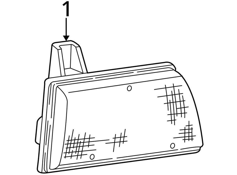 Ford E-350 Econoline 1997-2007 conductor izquierdo OEM faro luz lámpara CS4QC Foto 4 de 4