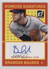 2014 Panini Donruss Signatures Brandon Maurer #BM Auto 0v1
