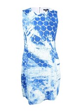 DKNY Women's Painted Circle-Lace Sheath Dress
