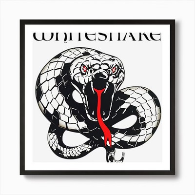 Whitesnake WT (1) Kunstdruck gerahmt Wandbild Poster Leinwanddruck Bild