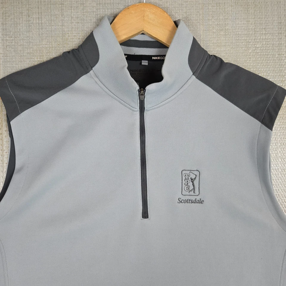NIKE GOLF x TPC SCOTTSDALE Mens Size Large Tour Performance 1/2 Zip Vest Golf - Image 3 of 4