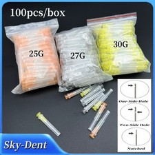 Disposable Needles Dental Endo Irrigation Needle Tip 25/27/30GA Syringe Tips