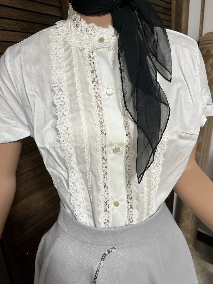 Retro ROCK A BILLY POODLE SKIRT 4 Pc. OUTFIT Never Wore-Size S-M Hem Sweep 210”! - Image 3 of 4