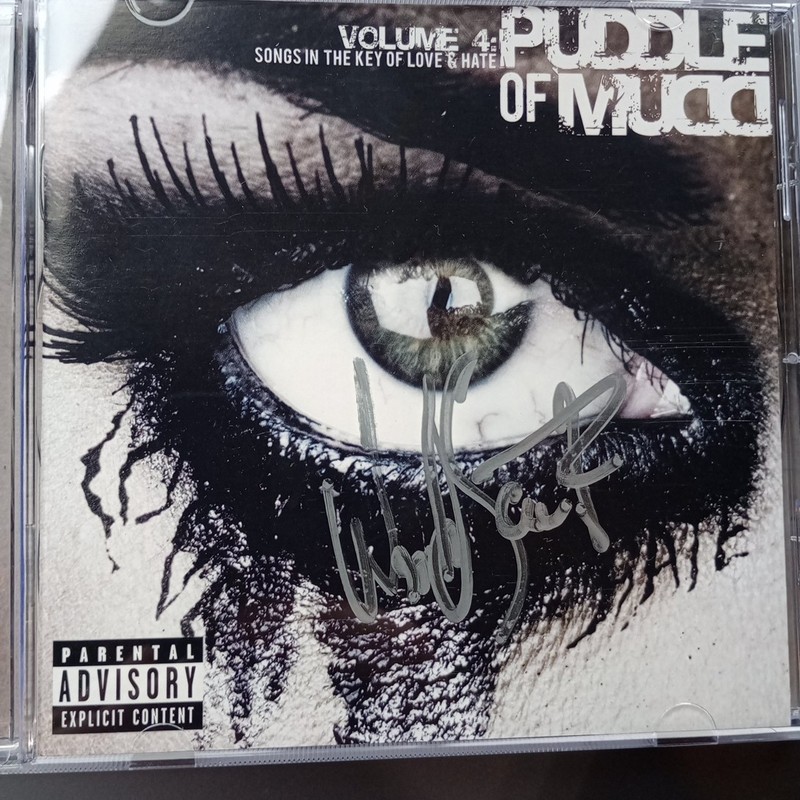 Puddle Of Mudd Songs In The Key Of Love And Hate Signed CD Signed By Wes With...