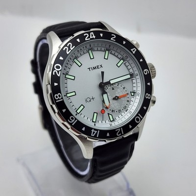TIMEX iQ+ MOVE MULTI-TIME TW2R39500 INDIGLO BLUETOOTH 24-HOUR MEN'S WATCH 