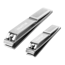 Nail Clippers Set, Ultra Sharp Sturdy Fingernail and Toenail Clipper Cutters ...
