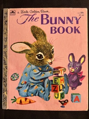 Vintage A Little Golden Book The Bunny Book 311-43 .89 1980 #3956