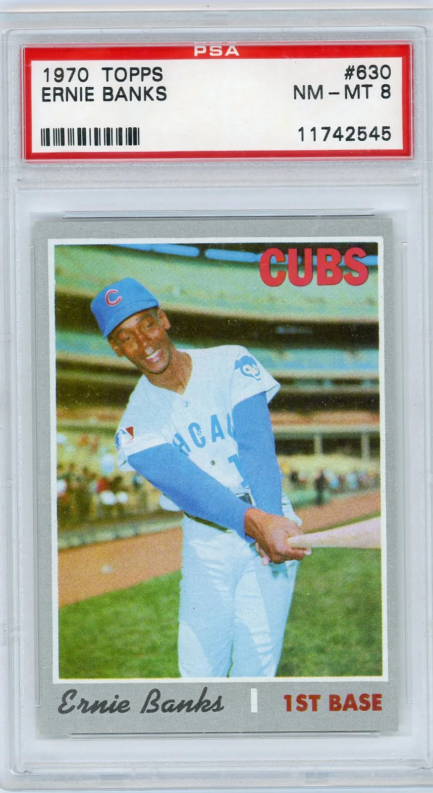 1970 Topps Ernie Banks #630 PSA 8